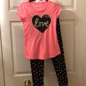 Justice 2 pc Love and heart set